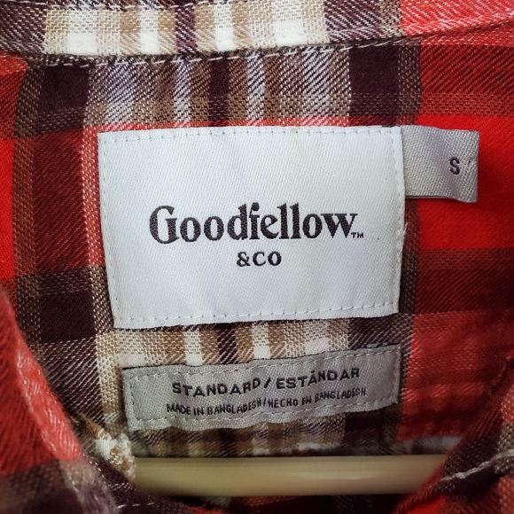 Mens Goodfellow & Co plaid Flannel Size S - Picture 2 of 3